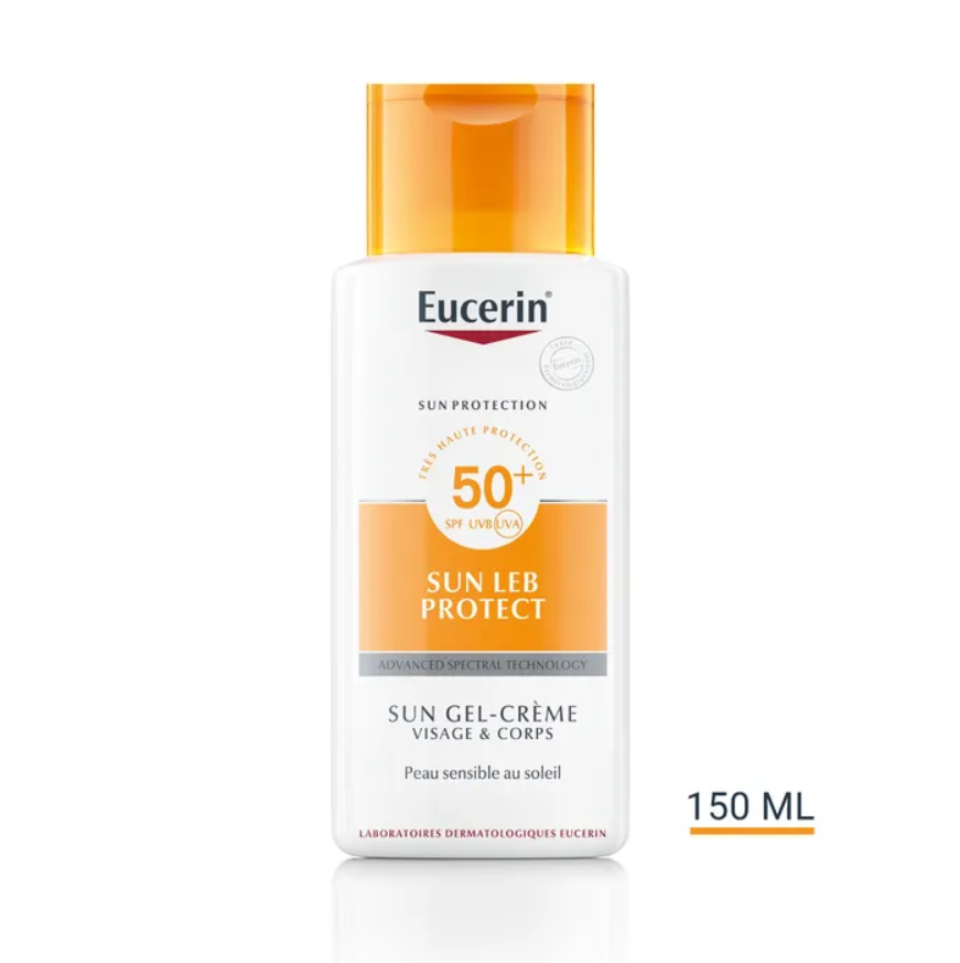 Eucerin - crème solaire SPF 50 visage et corps - 150ml