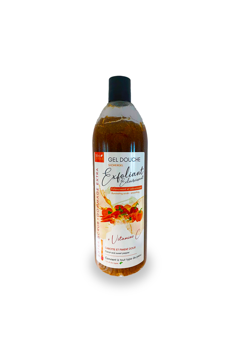Gel Douche Exfoliant - Carotte et piment doux + Vitamine C - 1L