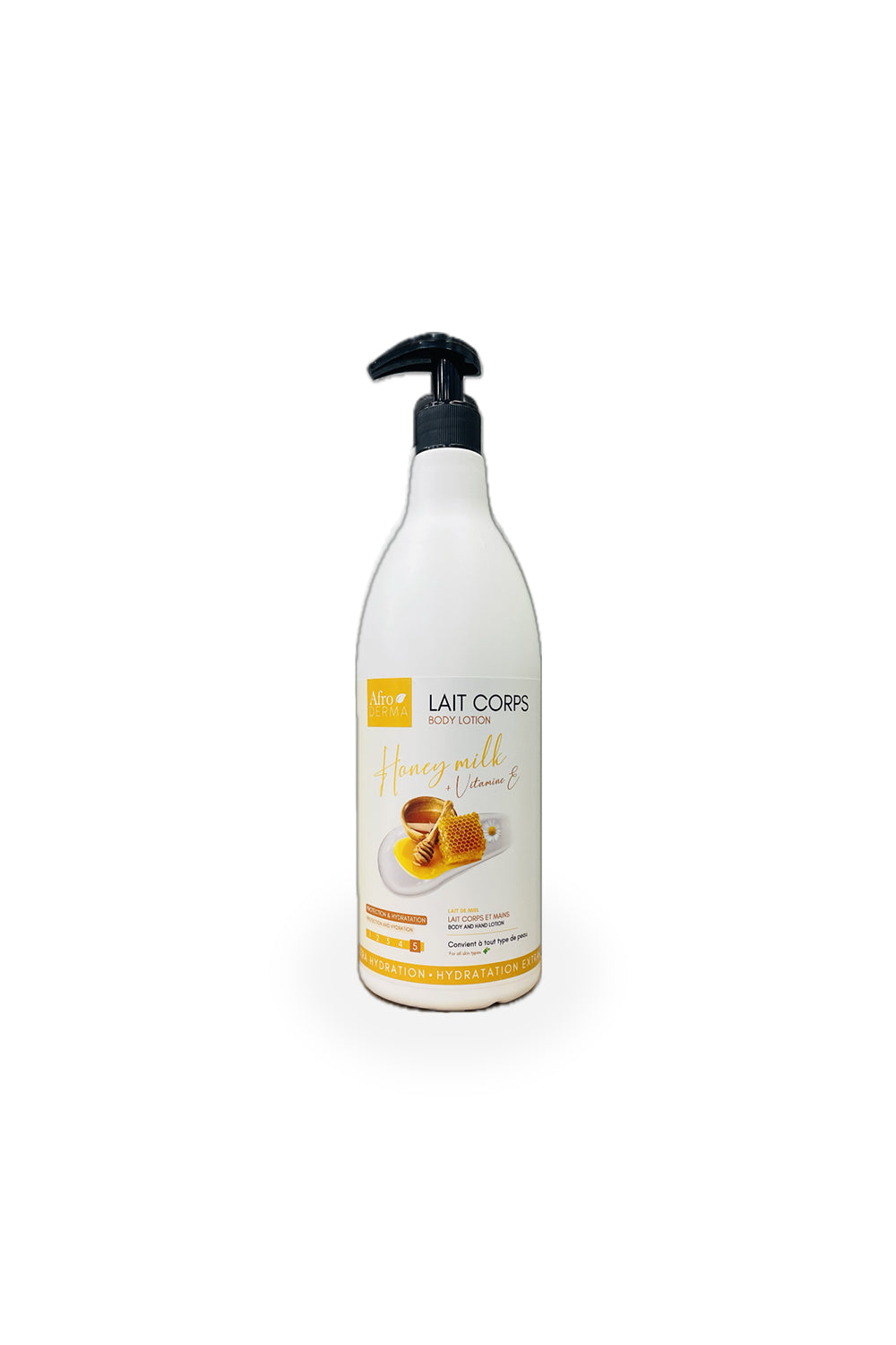 Lait Corps et Mains - Lait de Miel + Vitamine E - 1L