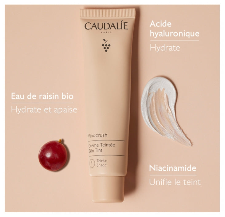 Caudalie - Vinocrush Crème Teintée - Teinte 1 - 30 ml