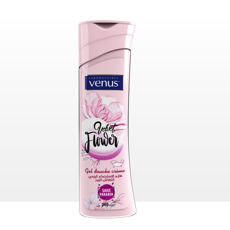 Vénus Velvet Flower - Gel douche crème - 240ml