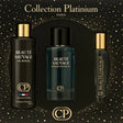 Coffret parfum Les Essentiels Beauté Sauvage 100 ml + 10 ml + 250 ml Collection Platinium