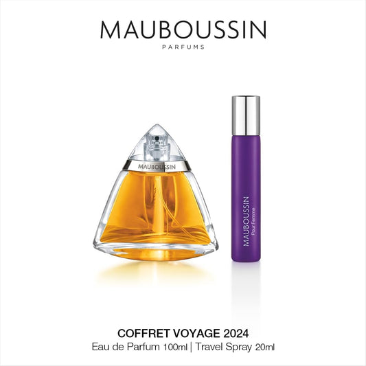 Coffret Voyage Pour Femme - Eau de Parfum 100ml + 20ml