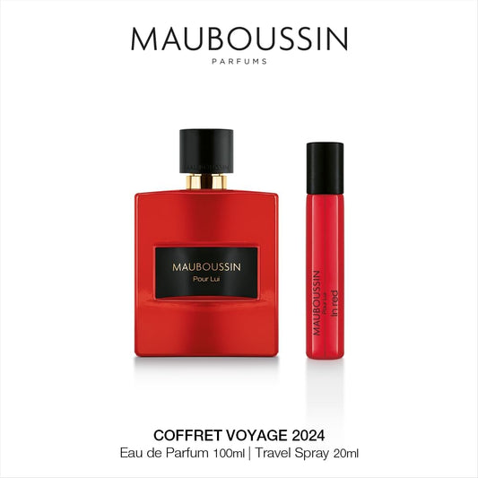 Coffret Voyage Pour Lui In Red - Eau de Parfum 100ml + 20ml