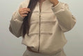 Veste zippée détails brandebourgs