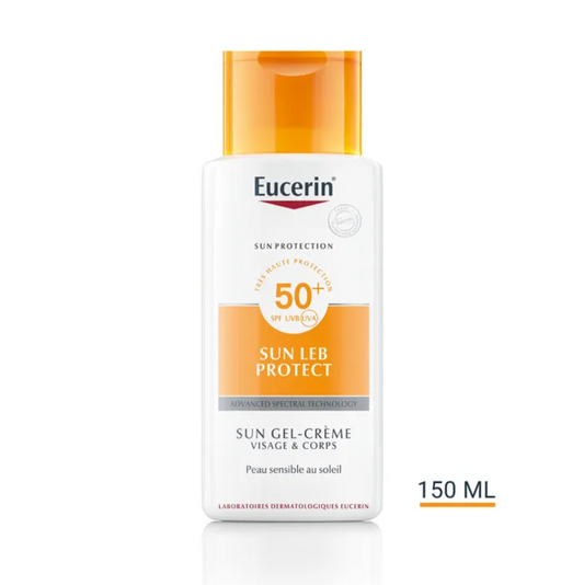 Eucerin - crème solaire SPF 50  visage et corps - 150ml