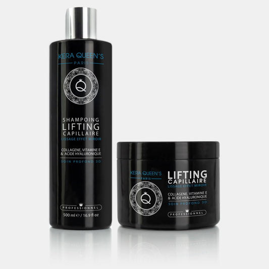 Gamme Lifting Collagène, vitamine E & acide hyaluronique - Shampoing 500ml + Soin 500ml