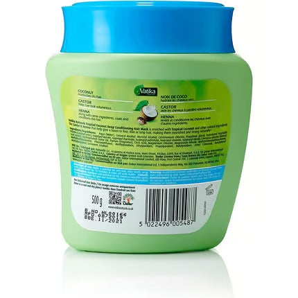 Vatika - Masque Capillaire au Coco Tropical & Multivitamines – 500 g