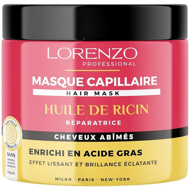 Lorenzo - Shampoing + Masque - Huile de Ricin
