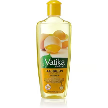 Vatika - Huile Capillaire Nourrissante enrichie à la Protéine d’Œuf – 200 ml