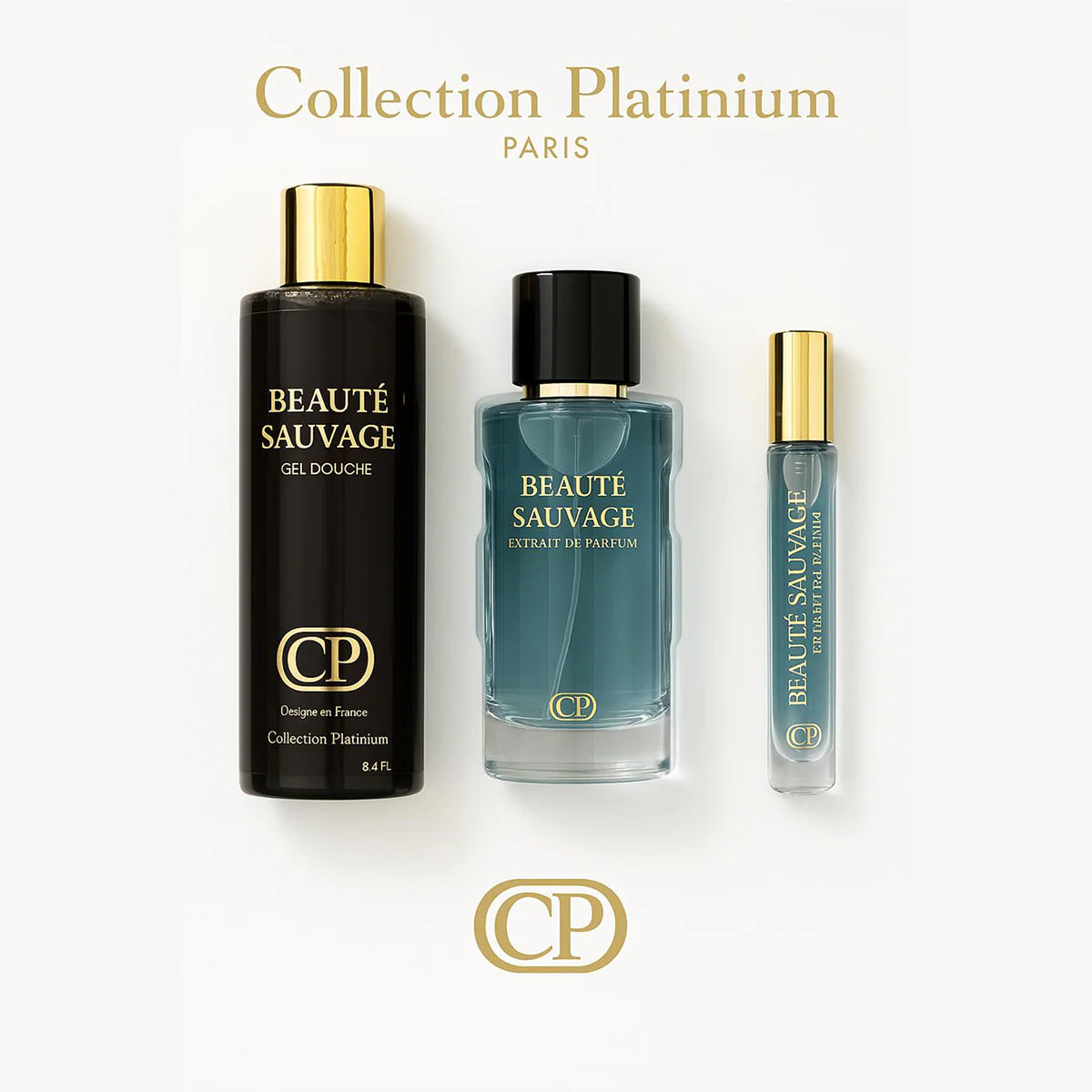 Coffret Les Essentiels - Beauté Sauvage - Parfum 100ml + Parfum 10ml + Gel Douche 250ml