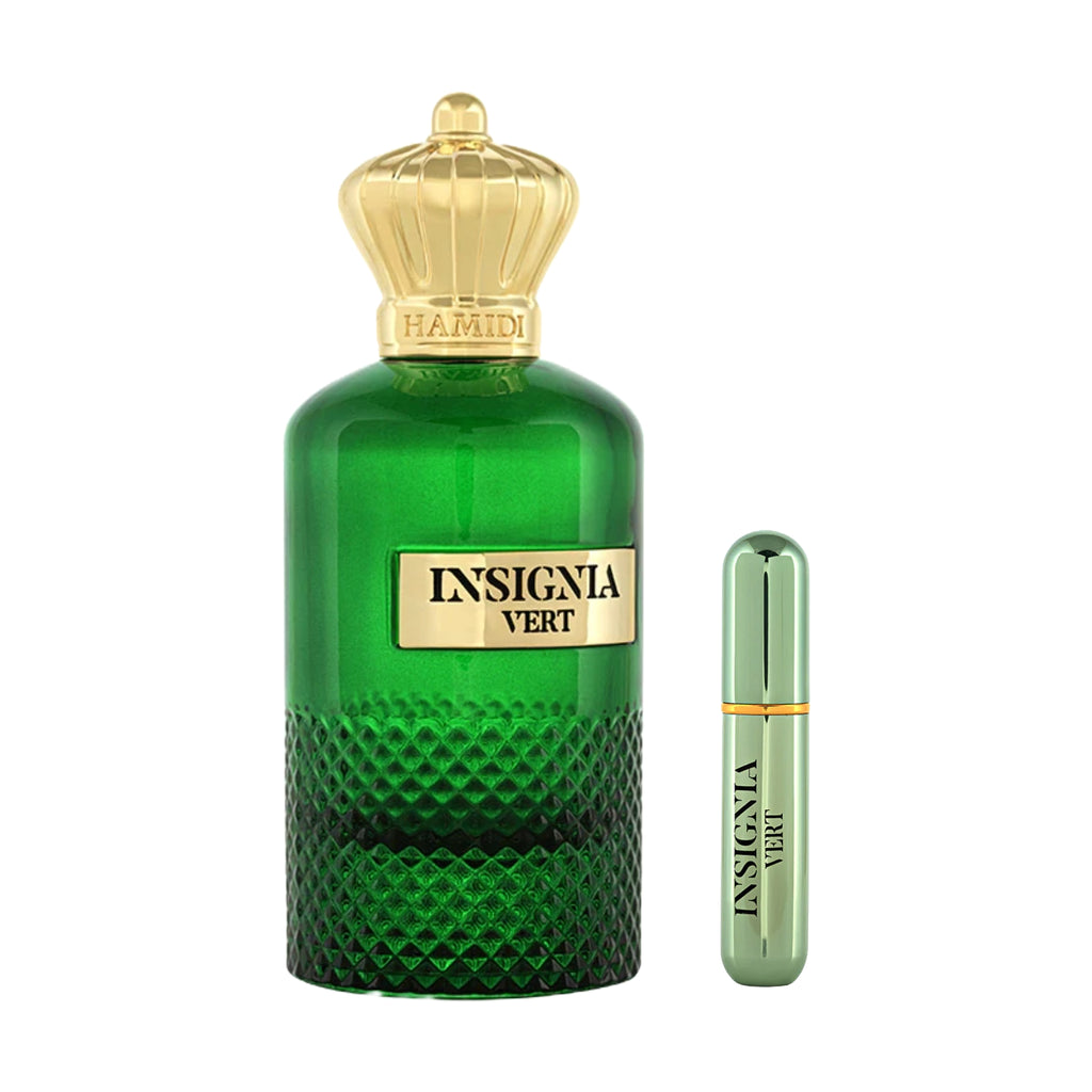 Parfum de poche INSIGNA – Vert – de poche rechargeable – 105 ml Hamidi