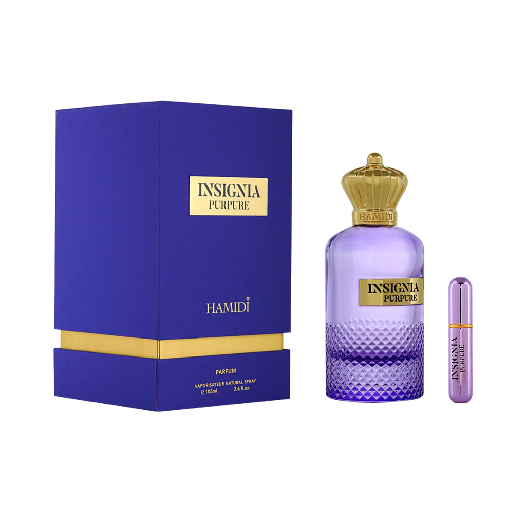 Parfum de poche INSIGNA – Purpure – de poche rechargeable – 105 ml Hamidi
