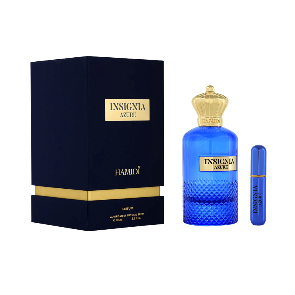 Parfum de poche INSIGNA – Azure – de poche rechargeable – 105 ml Hamidi