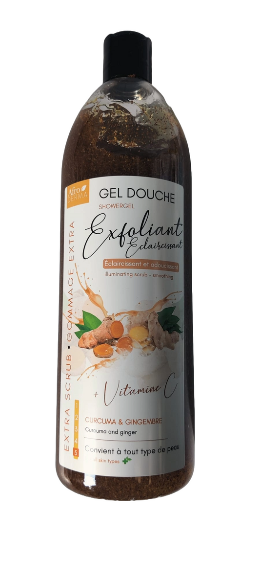 Gel Douche Exfoliant - Curcuma et gingembre + Vitamine C - 1L