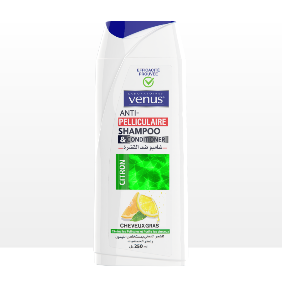 Vénus - Shampoing Anti-pelliculaire Citron - 250ml