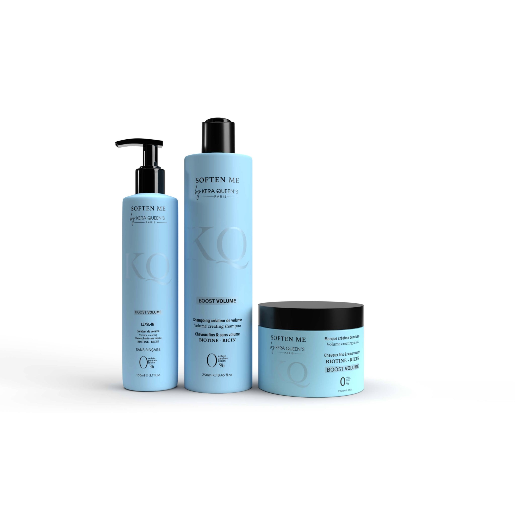 Soften me Boost volume 250 ml + 250 ml + 150 ml Kera Queen's