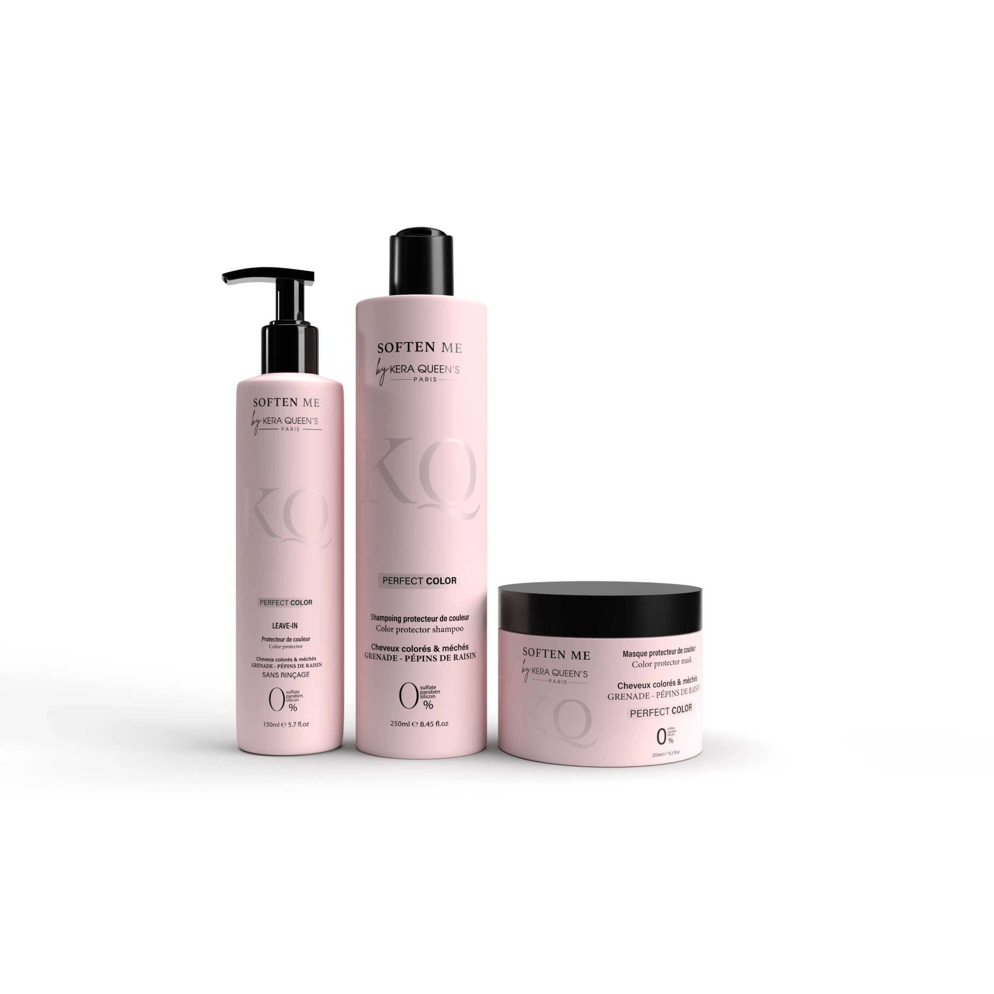 Soften me Perfect color 250 ml + 250 ml + 150 ml Kera Queen's