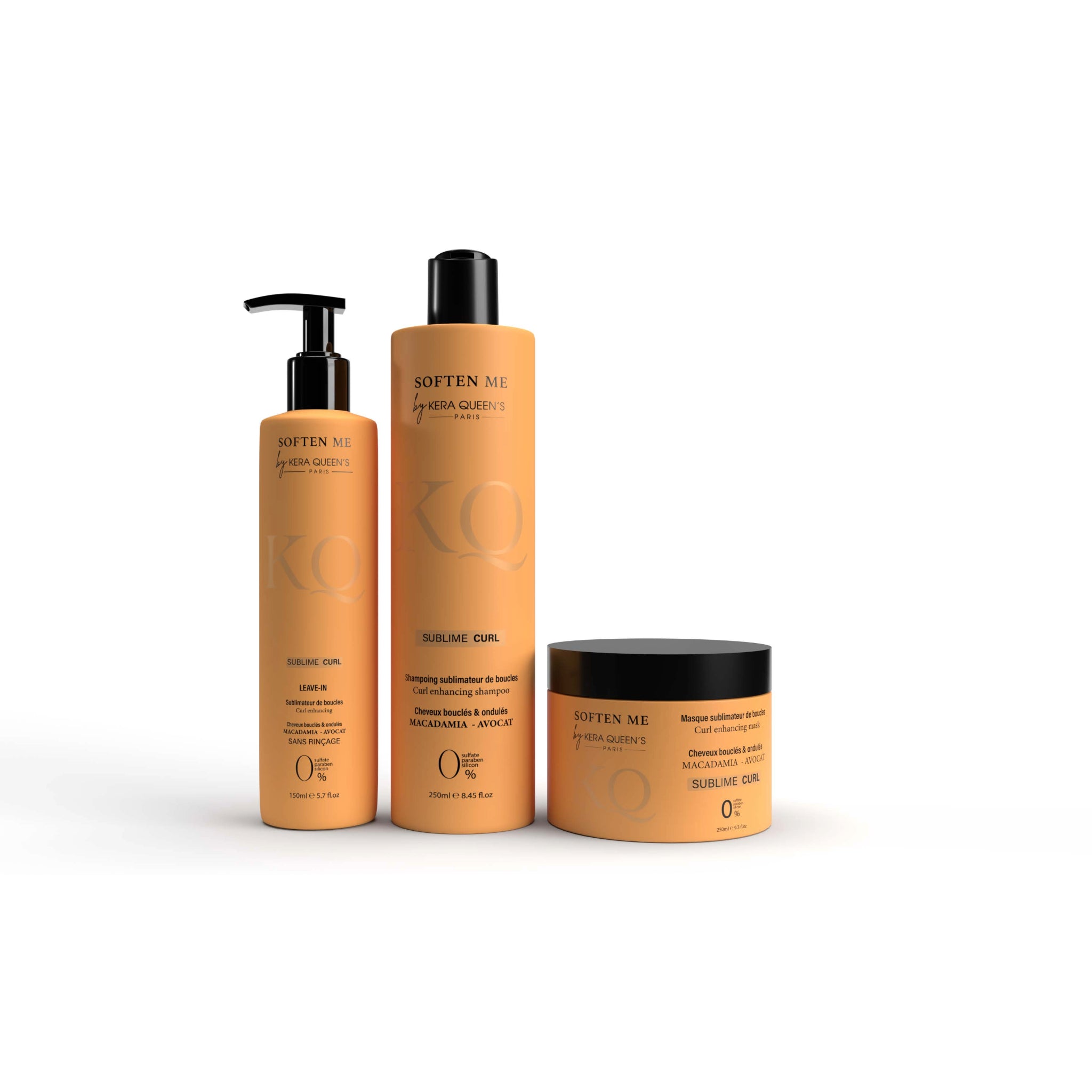 Soften me Sublime curl 250 ml + 250 ml + 150 ml Kera Queen's