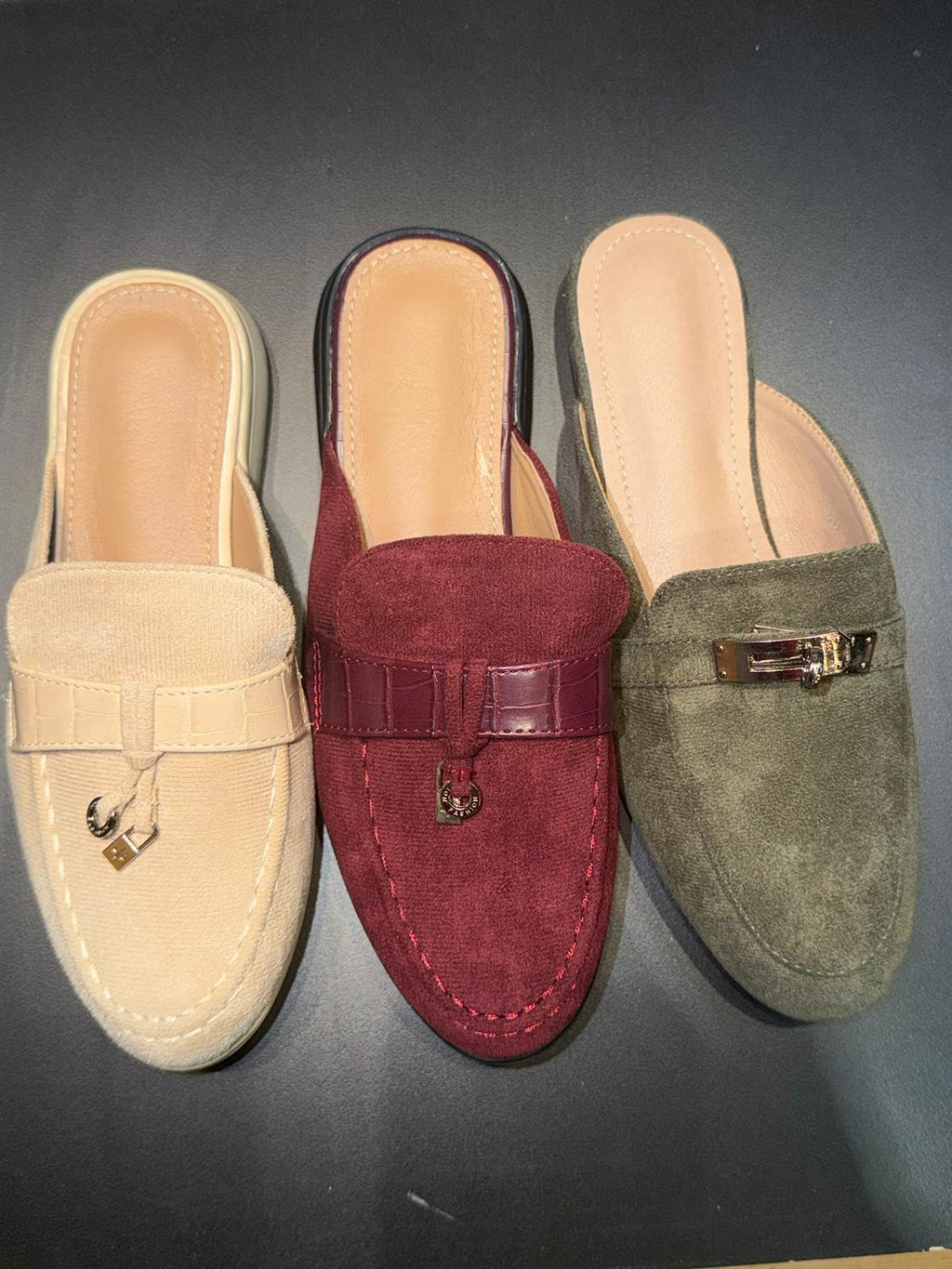 Mules mocassin ouvertes