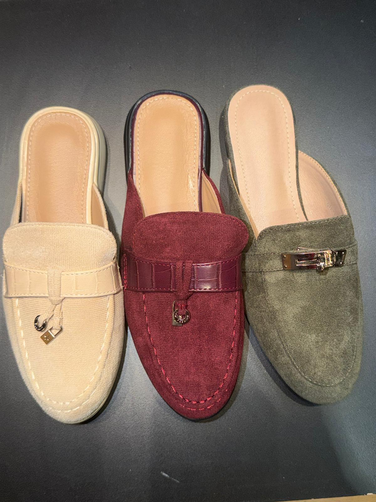 Mules mocassin ouvertes