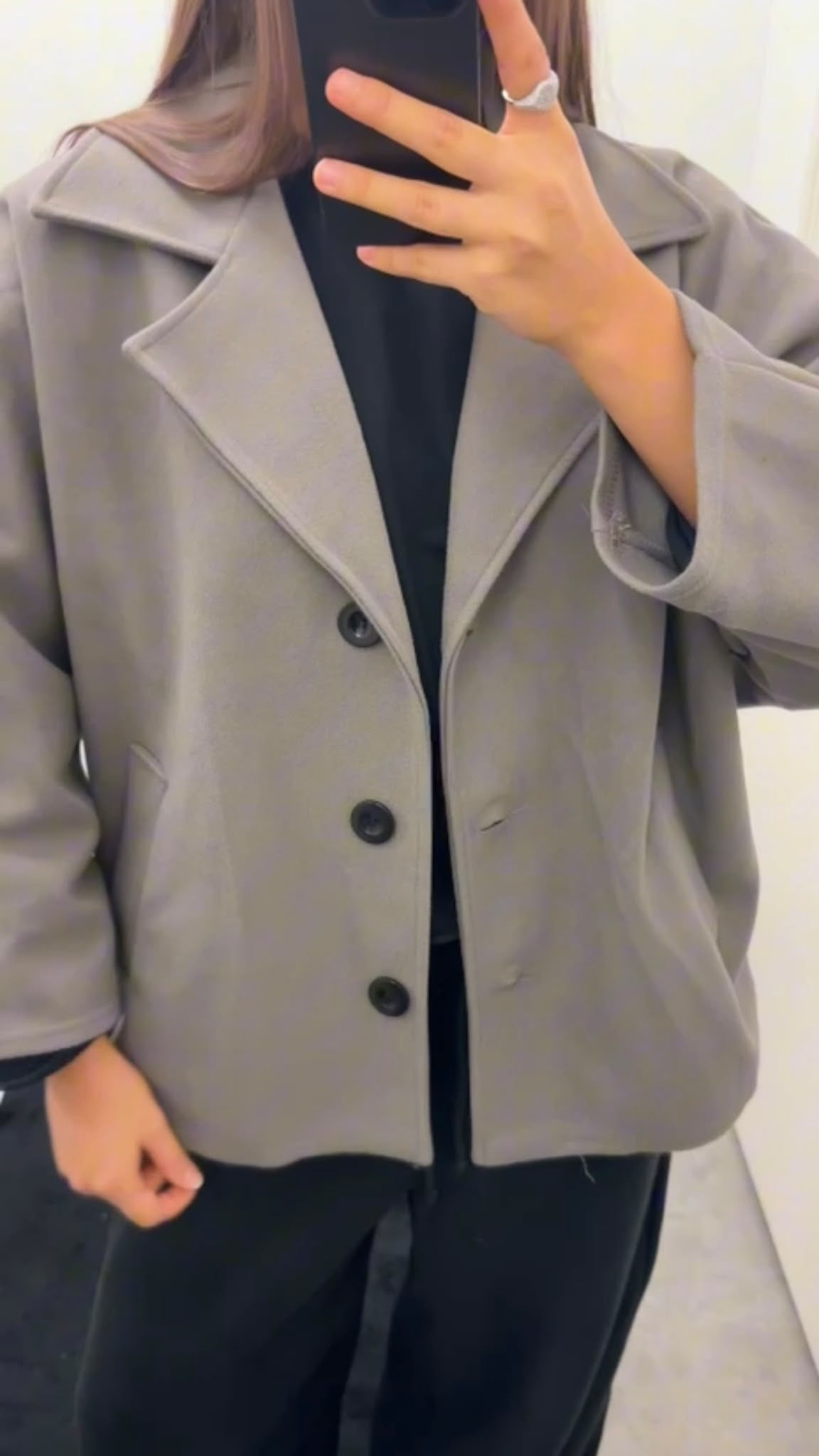 Veste blazer courte oversize