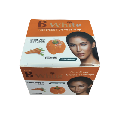 Crème de visage B White - Piment doux avec carotte