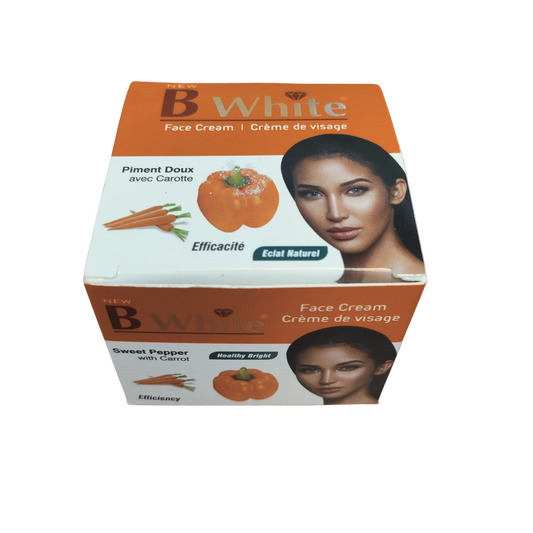 Crème de visage B White - Piment doux avec carotte