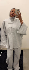 Ensemble jogging oversize brandebourgs
