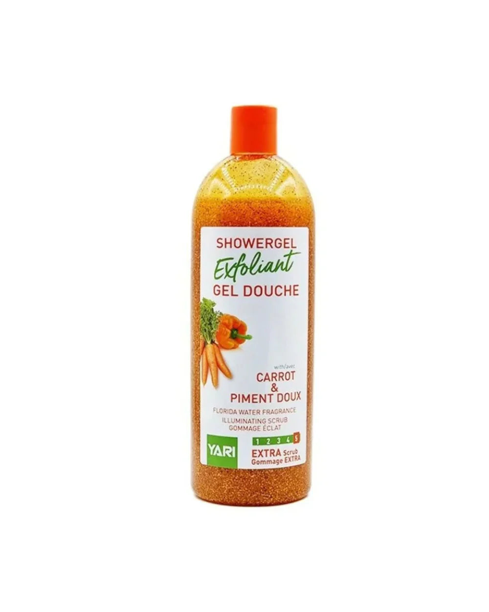 Gel Douche Exfoliant - Carotte et piment doux - 1L