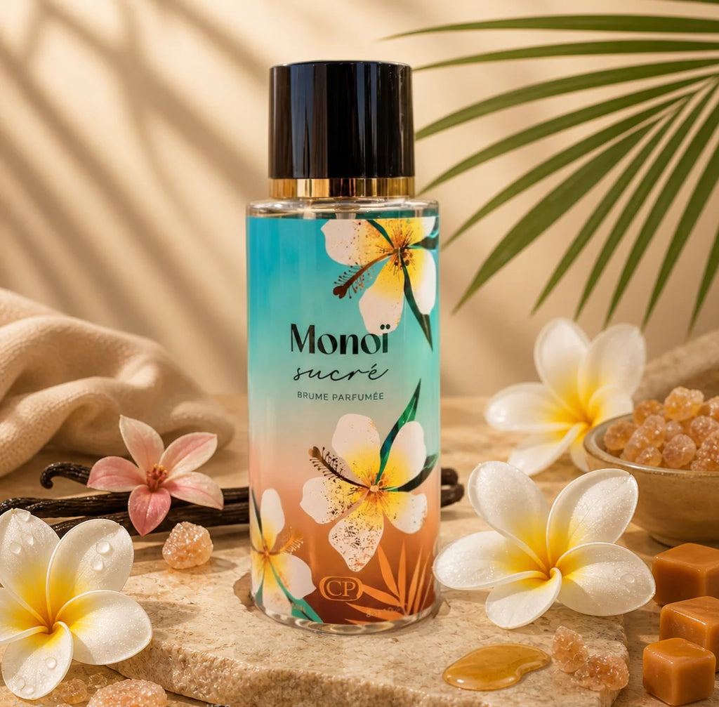 Brume corps et cheveux Monoï Sucré – 250 ml Collection Platinium